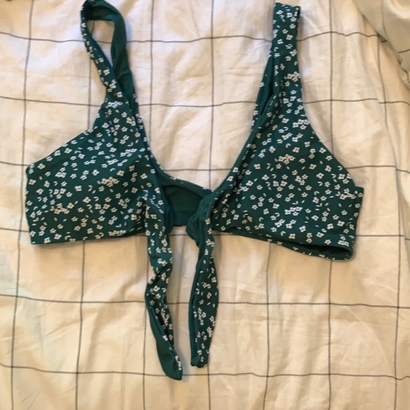 ZAFUL green floral tie knot bikini, NWT, size M - Picture 9 of 9